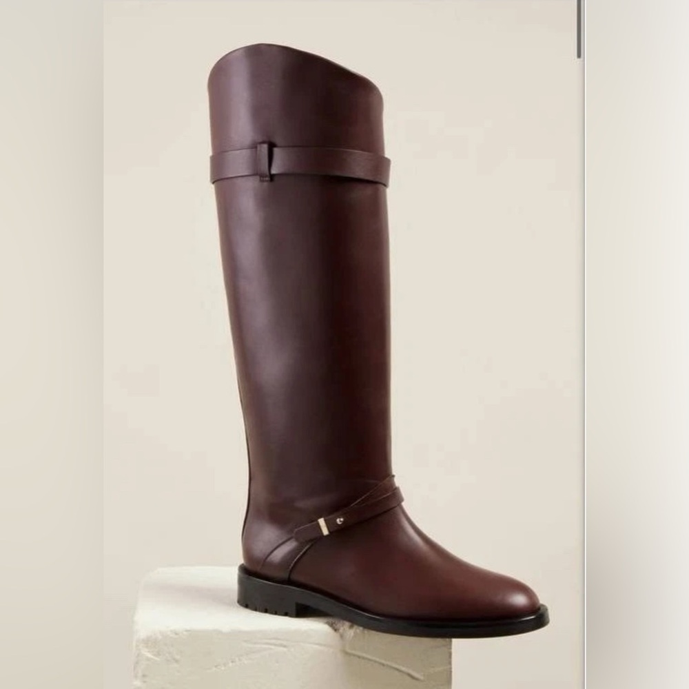 New in Box Dear Frances Size 40 UK 9M Leather Knee High Boots Italy Retail $950